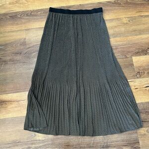 NWT Adrianna Papell Print Pleated Midi Skirt size M